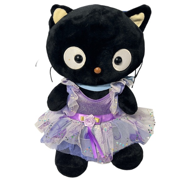Build-A-Bear Other - Build a Bear Sanrio Chococat Purple Tutu Hello Kitty 18" Plush 2010 Nostalgia